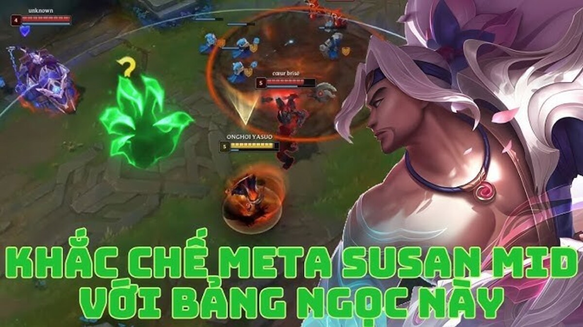 Bảng ngọc bổ trợ cho yasuo mạnh nhất mùa giải hiện tại 2